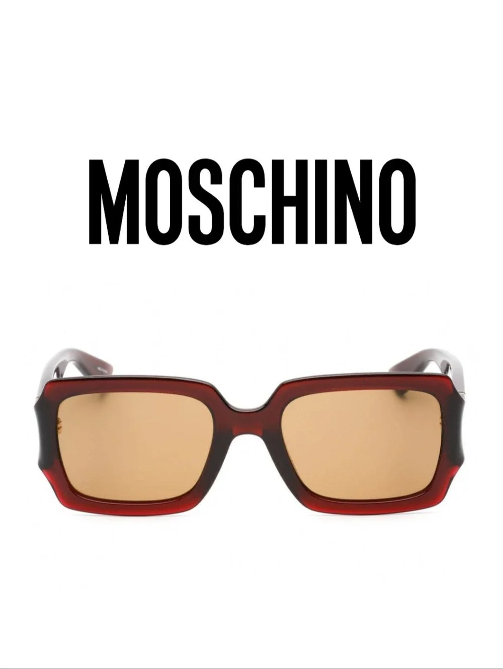 MOSCHINO- MOS063/S Sunglasses Red / Brown